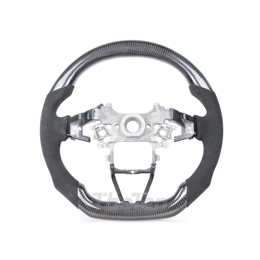 D-CARBON HONDA 10TH GEN ACCORD 2018-2023 LED ALCANTARA CARBON FIBER STEERING WHEEL