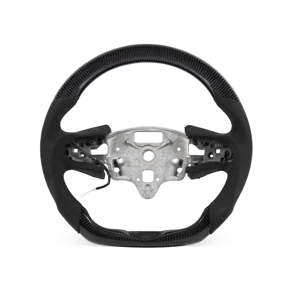 D-CARBON CADILLAC CT5 2020+ ALCANTARA CARBON FIBER STEERING WHEEL