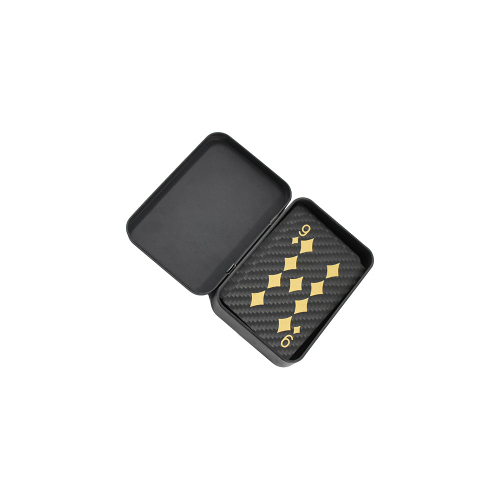 THETEN BLACK CARBON FIBER POCKER CARD PLAYING CARD WITH BOX
