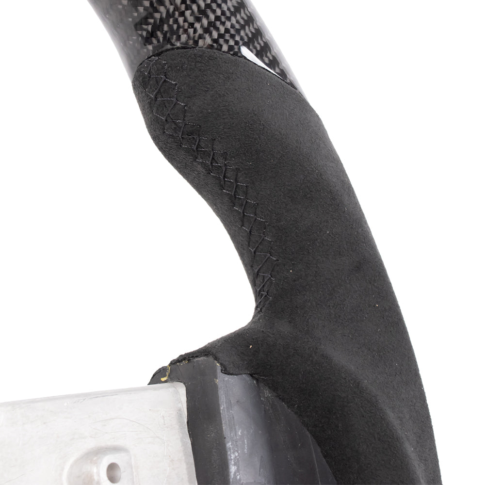 D-CARBON 2006-2018 Jeep Wrangler JK Steering Wheel In Gloss Carbon Fiber & Alcantara Grip