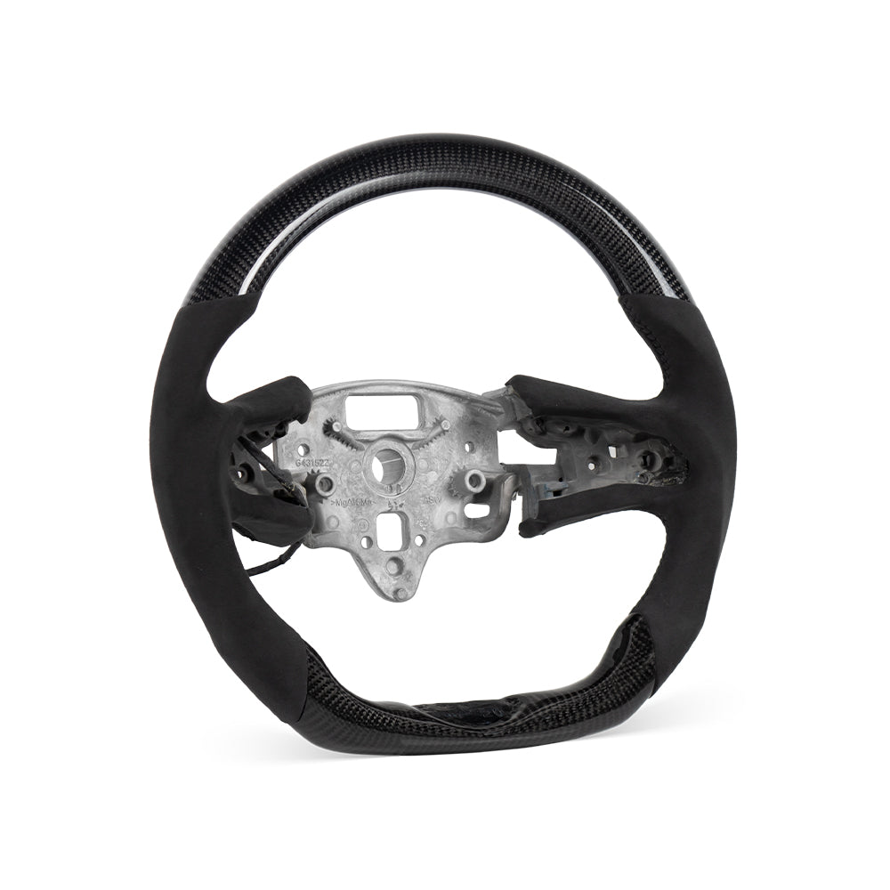 D-CARBON CADILLAC CT5 2020+ ALCANTARA CARBON FIBER STEERING WHEEL
