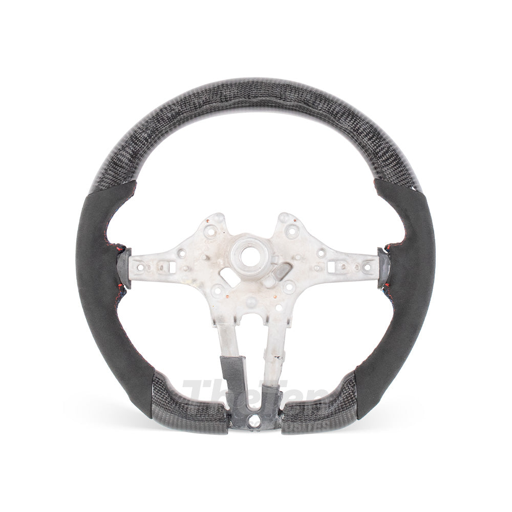 D-CARBON LED RPM CARBON FIBER ALCANTARA STEERING WHEEL FIT FOR BMW F SERIES