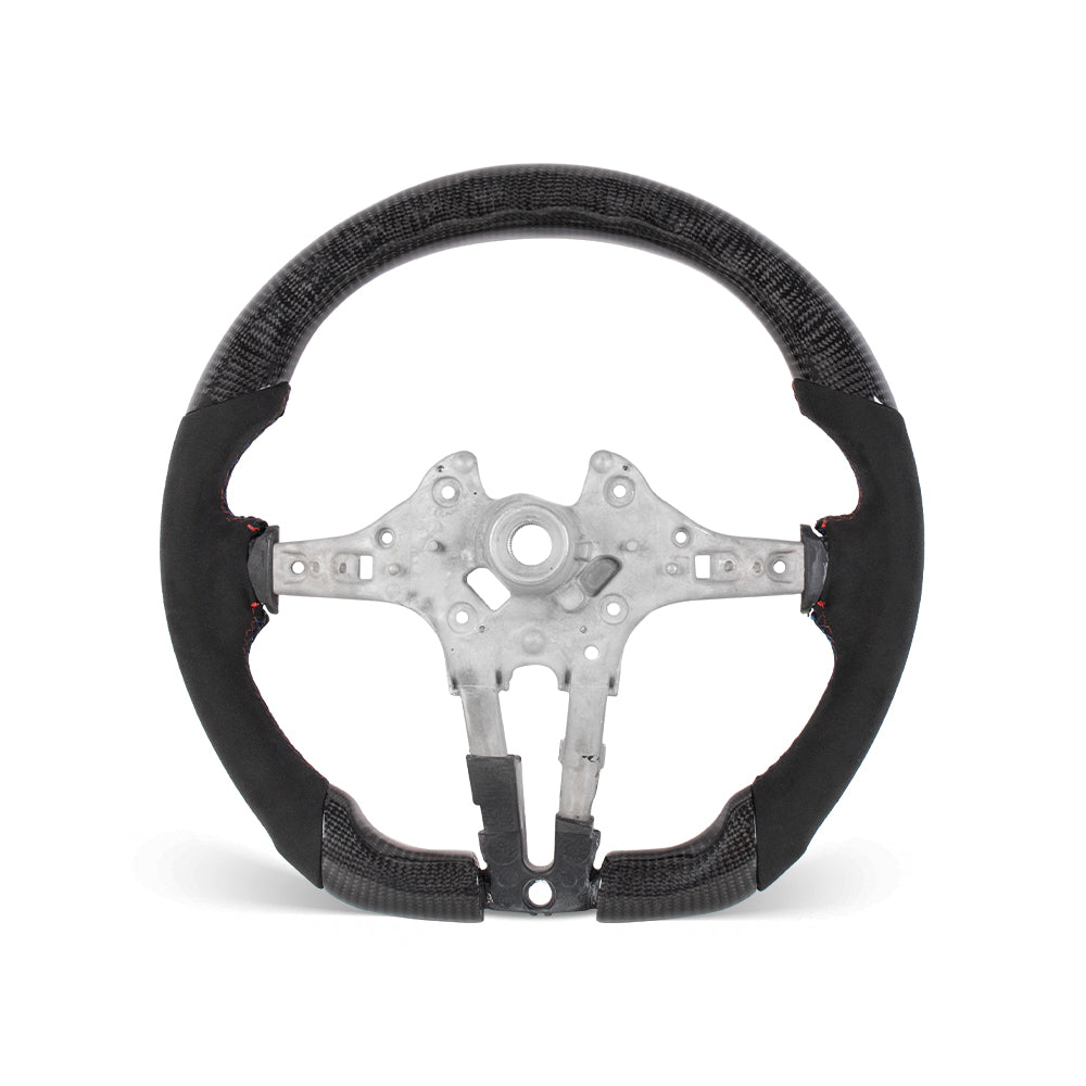 D-CARBON BMW F Series Alcantara Steering Wheel With LED Race Display