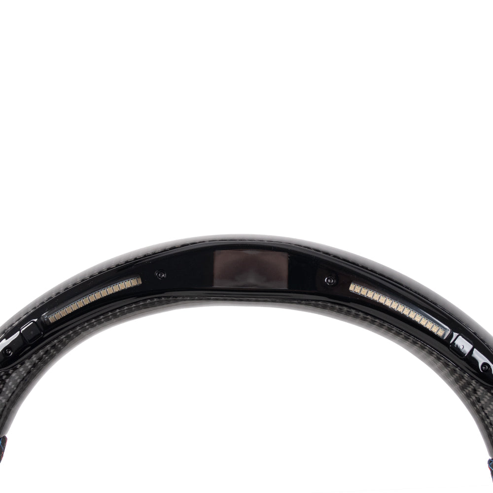 D-CARBON BMW F Series Alcantara Steering Wheel With LED Race Display