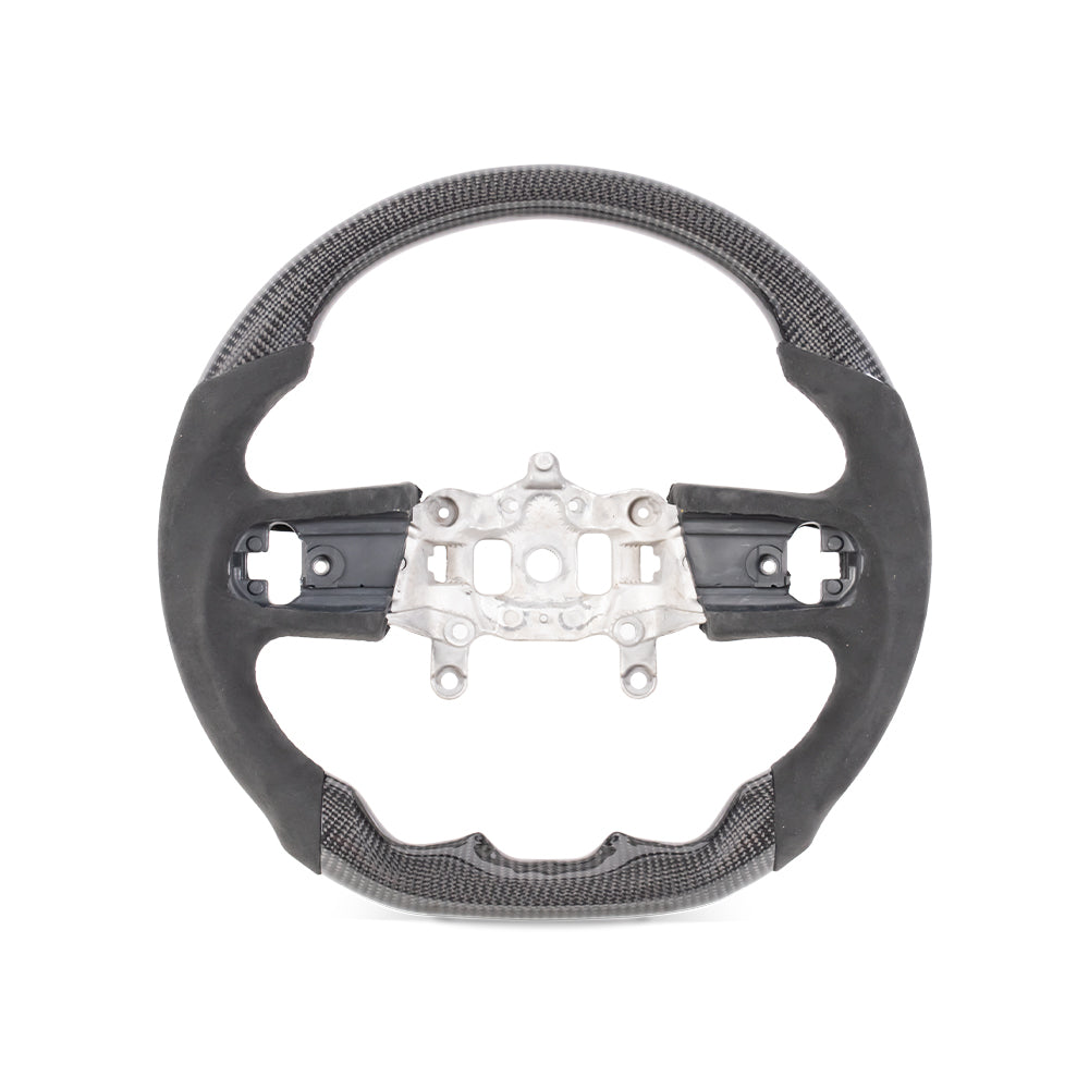 D-CARBON 2018+ Jeep Wrangler JL Steering Wheel In Gloss Carbon Fiber & Alcantara Grip