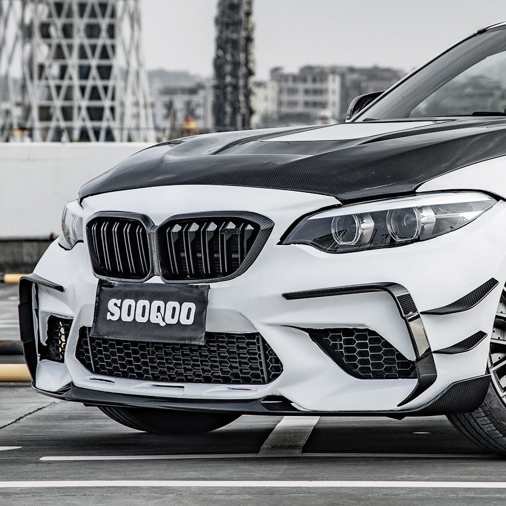 SOOQOO BMW M2 F87 LCI SQ Style Carbon Fiber Front Side Vent Trim