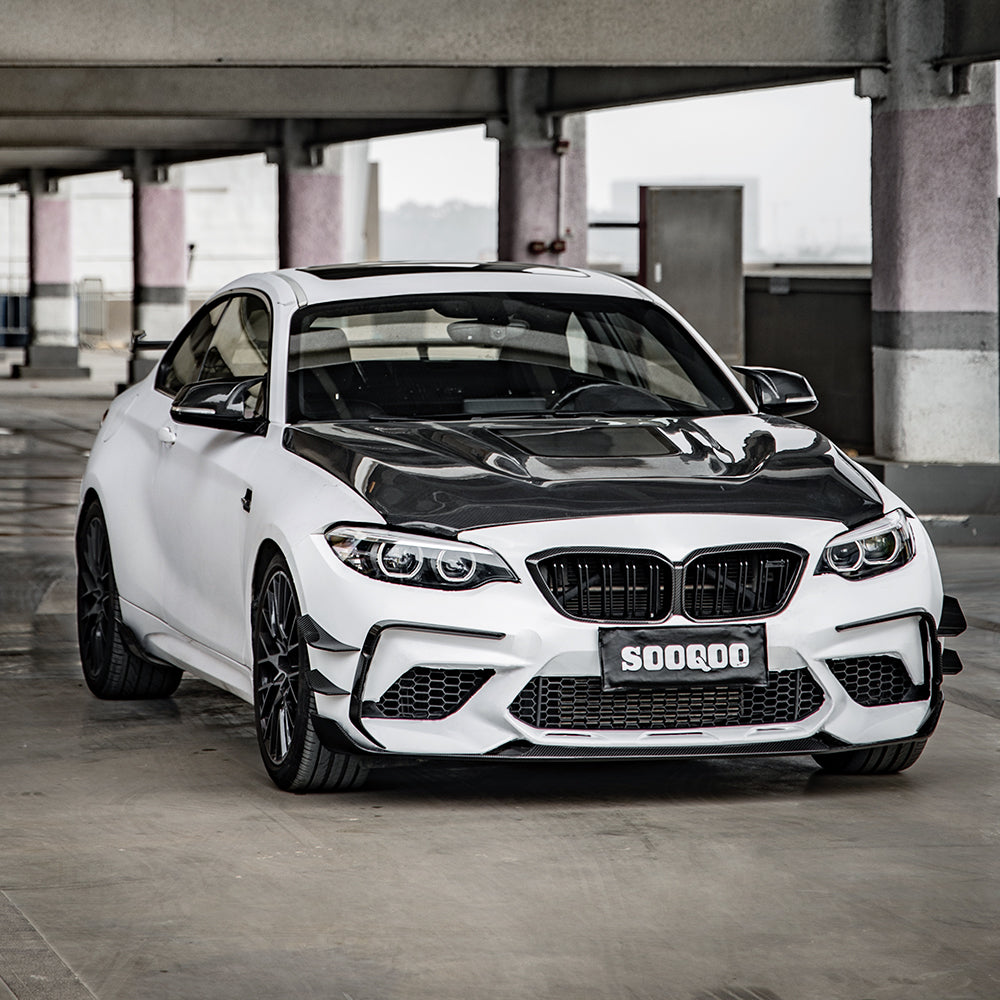 SOOQOO BMW M2 F87 LCI SQ Style Carbon Fiber Front Side Vent Trim