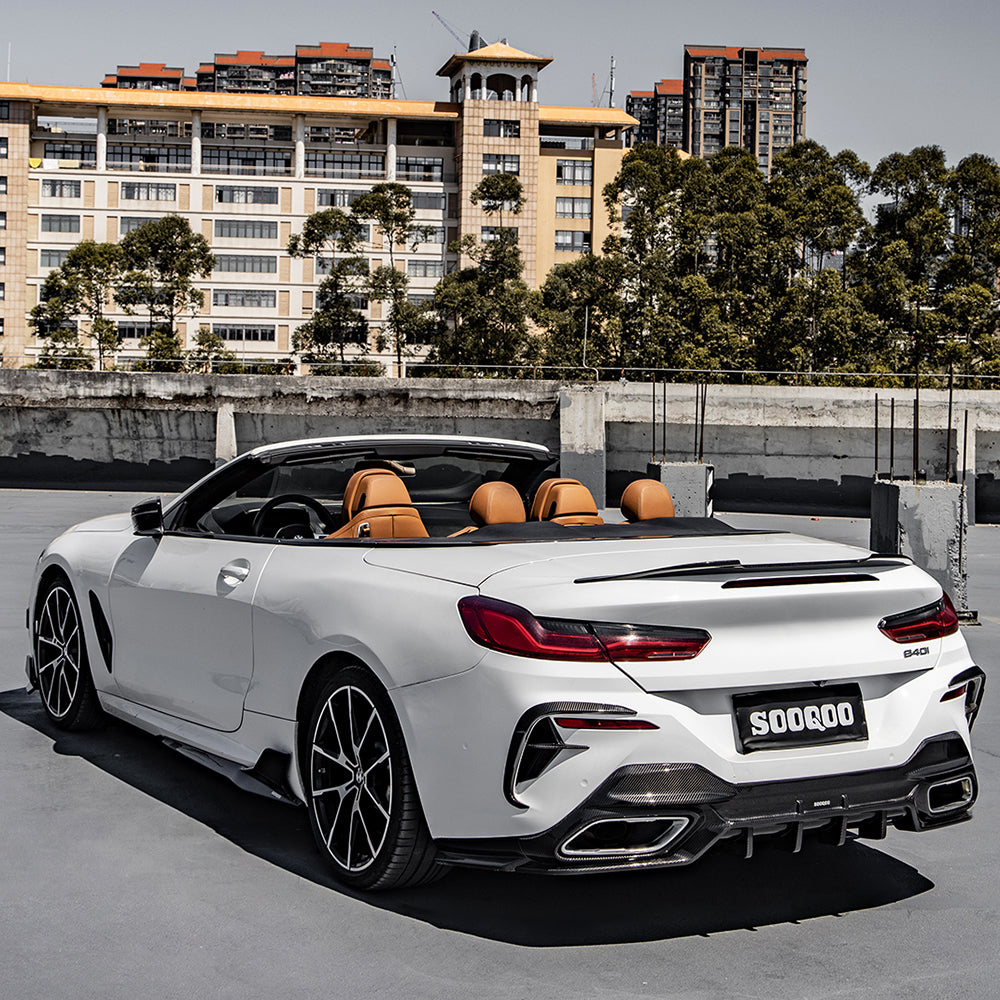 SOOQOO BMW 8 Series G14 G15 SQ Style Carbon Fiber Diffuser