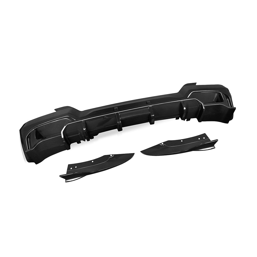 SOOQOO BMW iX3 G08 BEV SQ Style Carbon Fiber Diffuser