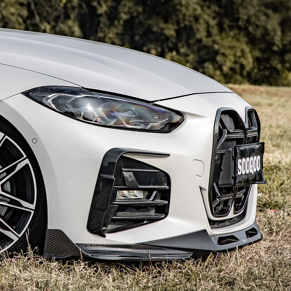 SOOQOO BMW 4 Series G22 SQ Style Carbon Fiber Front Lip