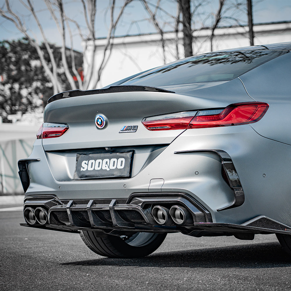 SOOQOO BMW M8 F91 SQ Style Carbon Fiber Rear Vent Trim