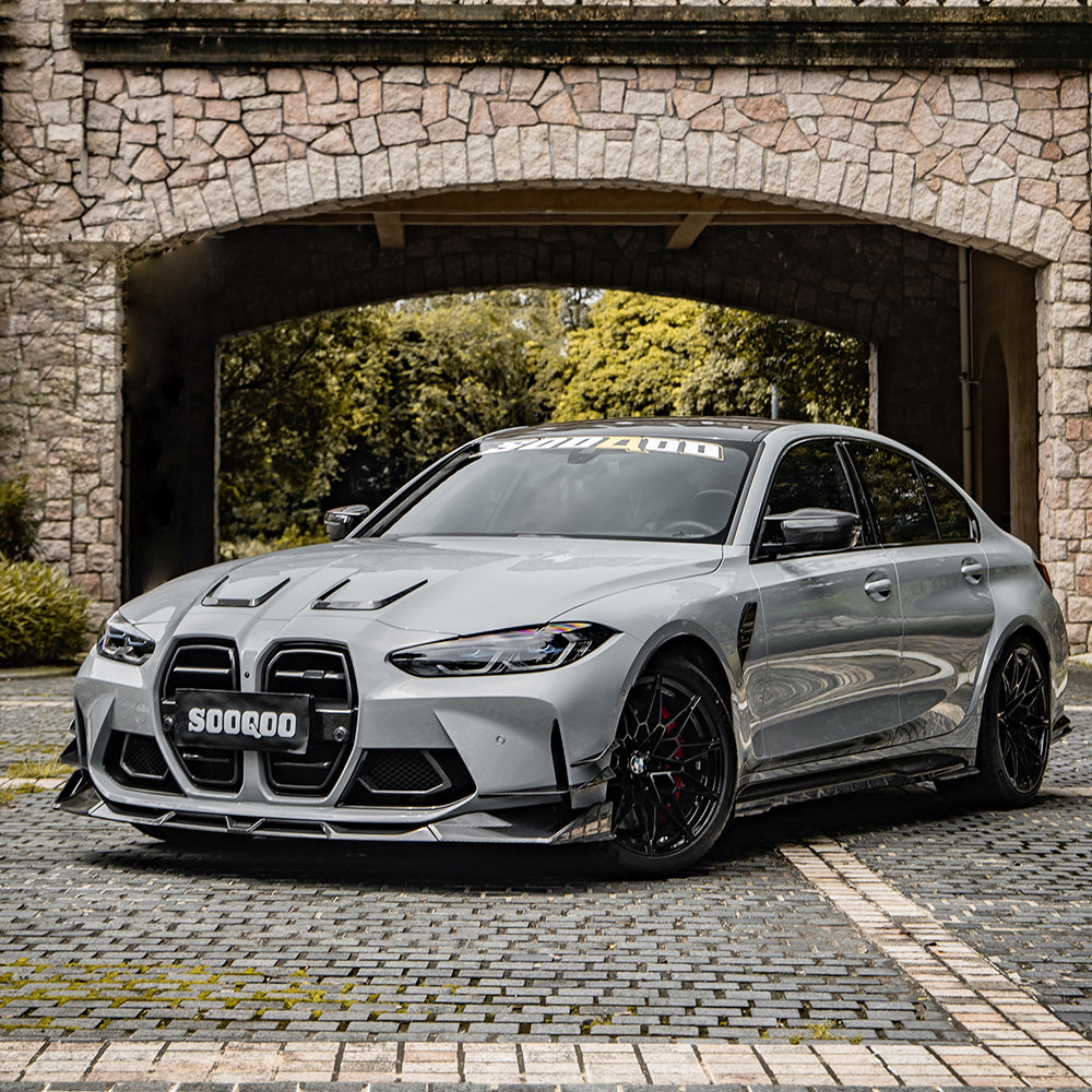 SOOQOO BMW M3 G80 SQ Style Carbon Fiber Side Skirt
