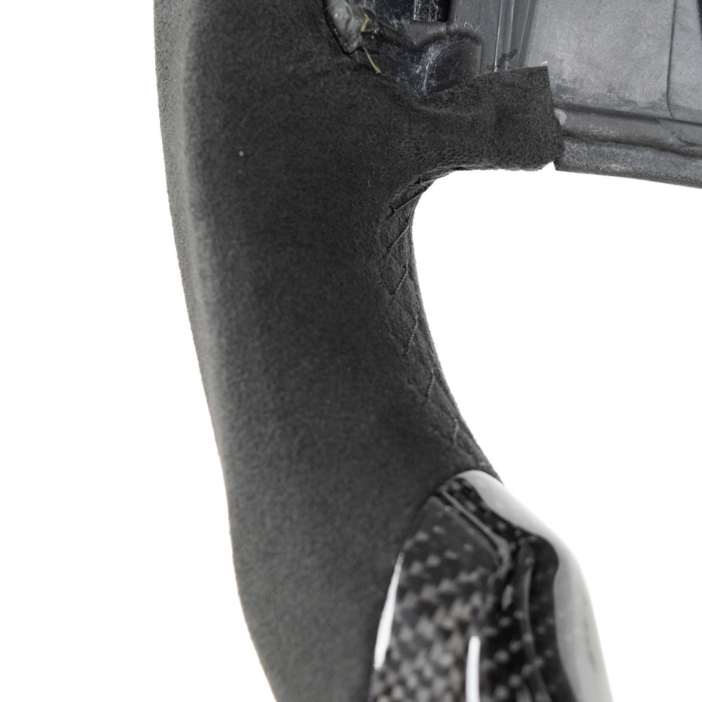 D-CARBON 2021-2024 FORD F150 Raptor III IN GLOSS CARBON FIBER STEERING WHEEL & ALCANTARA GRIP