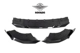 SOOQOO BMW G42 Dry Carbon Fiber Front Bumper Lip For 2022+ 2 Series