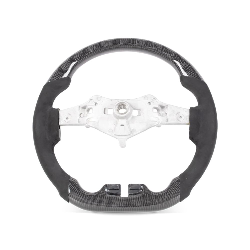 D-CARBON 2006-2018 Jeep Wrangler JK Steering Wheel In Gloss Carbon Fiber & Alcantara Grip