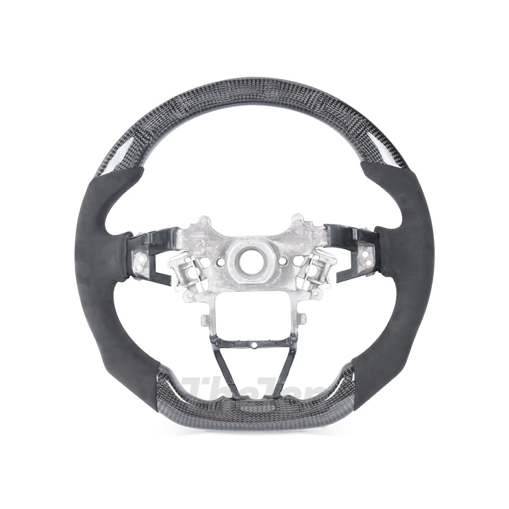 D-CARBON HONDA 10TH GEN ACCORD CARBON FIBER ALCANTARA CUSTOM STEERING WHEEL