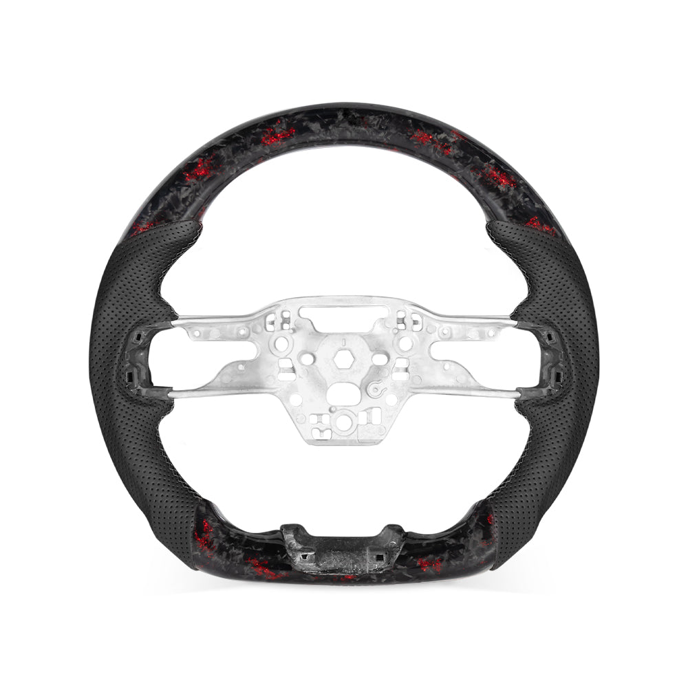 2024 Ford Mustang Custom Forge Carbon Steering Wheel | Performance Track focus Design