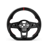 Volkswagen GTI 2013-2021 steering wheel, Style 03 · 3K Gloss Carbon Fiber · Perforated Leather · With Paddle Opening