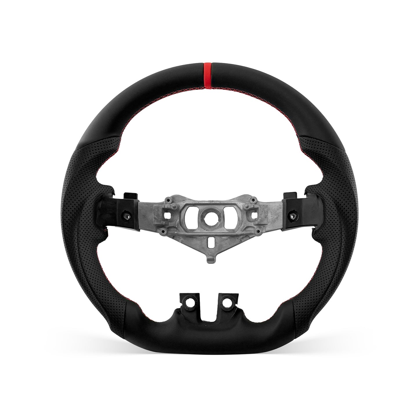 DODGE Challenger 2012-2014 steering wheel, Style 01 · Full Leather · Perforated Leather · Universal Paddle Compatibility