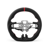 Mustang 2018-2023 steering wheel, Style 04 · Full Leather · Perforated Leather · Heated · Universal Paddle Compatibility