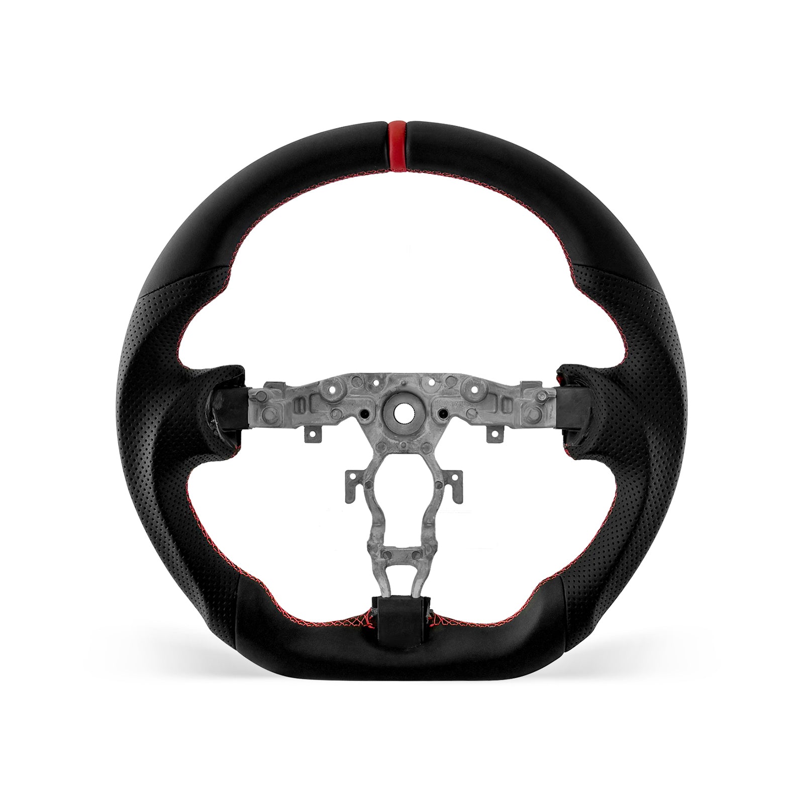 Nissan 370Z 2009-2020 steering wheel, Style 03 · Full Leather · Perforated Leather · Universal Paddle Compatibility
