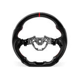 Nissan 400Z 2023-2026 steering wheel, Style 02 · 3K Gloss Carbon Fiber · Perforated Leather · Universal Paddle Compatibility