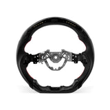 Nissan 400Z 2023-2026 steering wheel, Style 03 · 3K Gloss Carbon Fiber · Perforated Leather · LED · Universal Paddle Compatibility