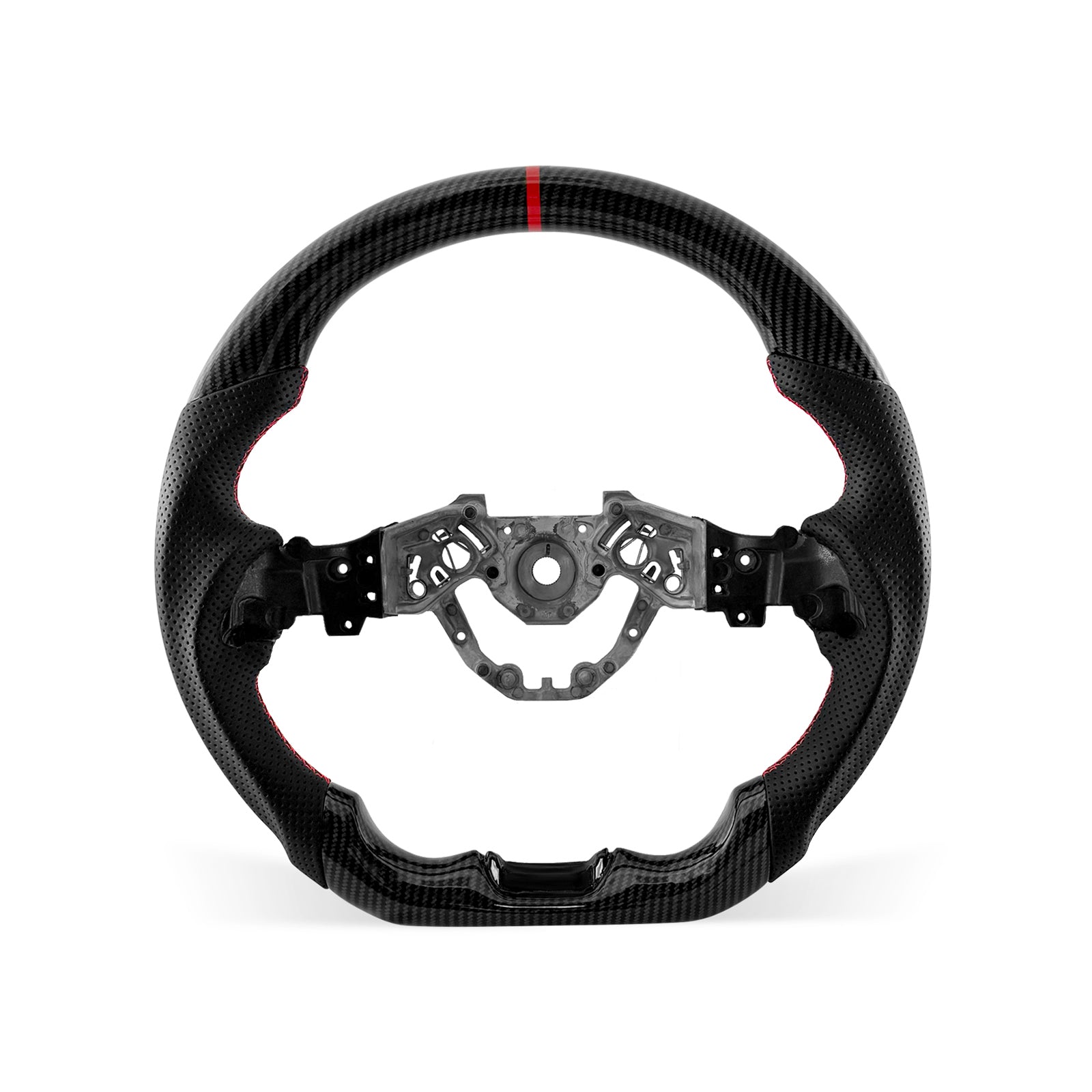 Nissan 400Z 2023-2026 steering wheel, Style 04 · HYDRO-DIP · Perforated Leather · Universal Paddle Compatibility