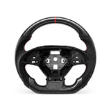 Corvette C7 2014-2019 steering wheel, Style 01 · 3K Gloss Carbon Fiber · Perforated Leather · With Paddle Opening