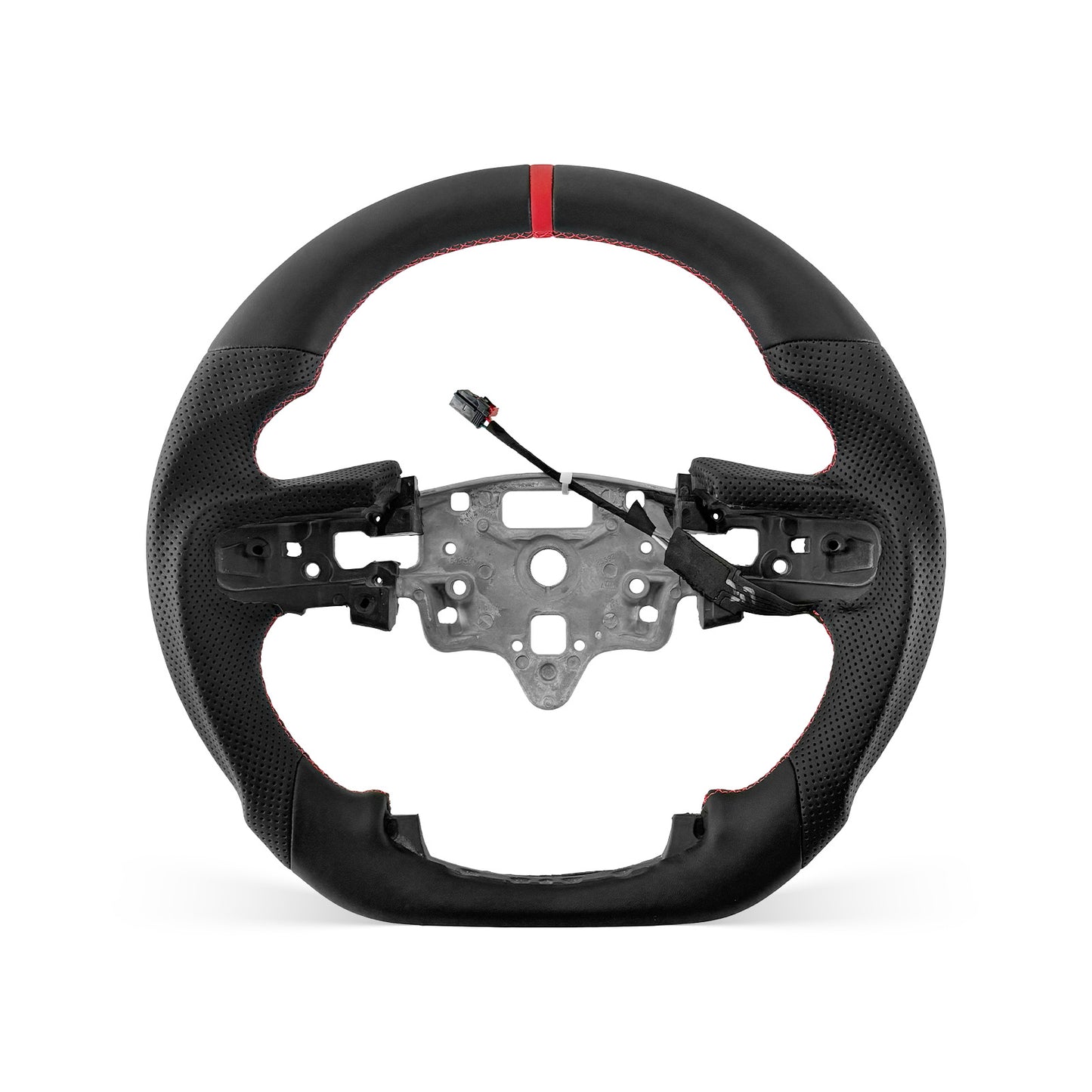 CHEVROLET Silverado 2019-2026 steering wheel, Style 02 · Full Leather · Perforated Leather · Heated · With Paddle Opening