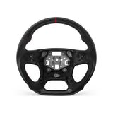 CHEVROLET Silverado 2014-2018 steering wheel, Style 01 · 3K Gloss Carbon Fiber · Perforated Leather · Without Paddle Opening