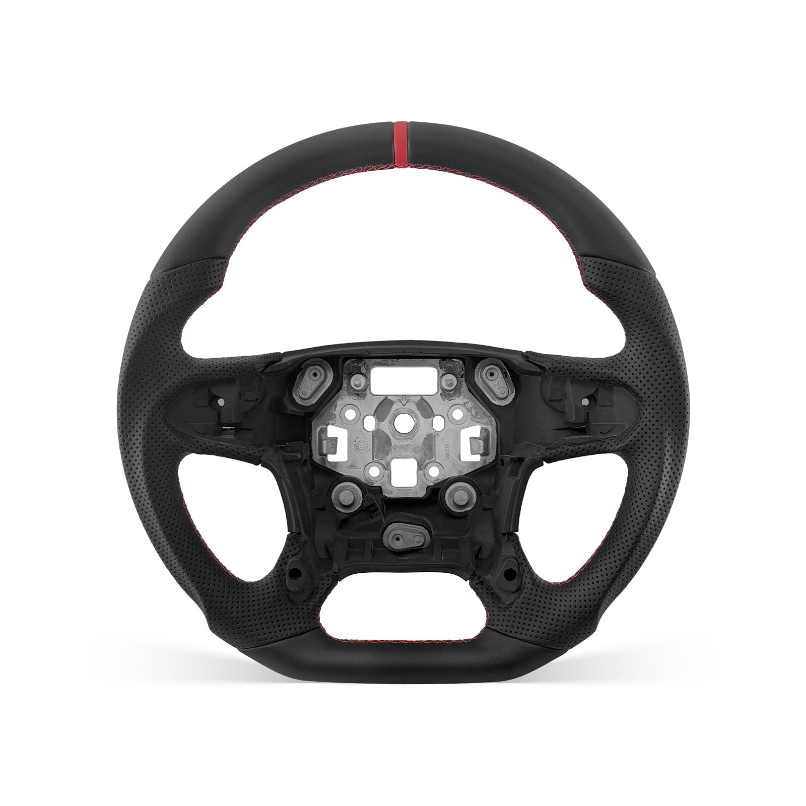 CHEVROLET Silverado 2014-2018 steering wheel, Style 02 · Full Leather · Perforated Leather · Without Paddle Opening