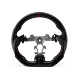 Infiniti G37 2008-2015 steering wheel, Style 01 · 3K Gloss Carbon Fiber · Perforated Leather · Universal Paddle Compatibility