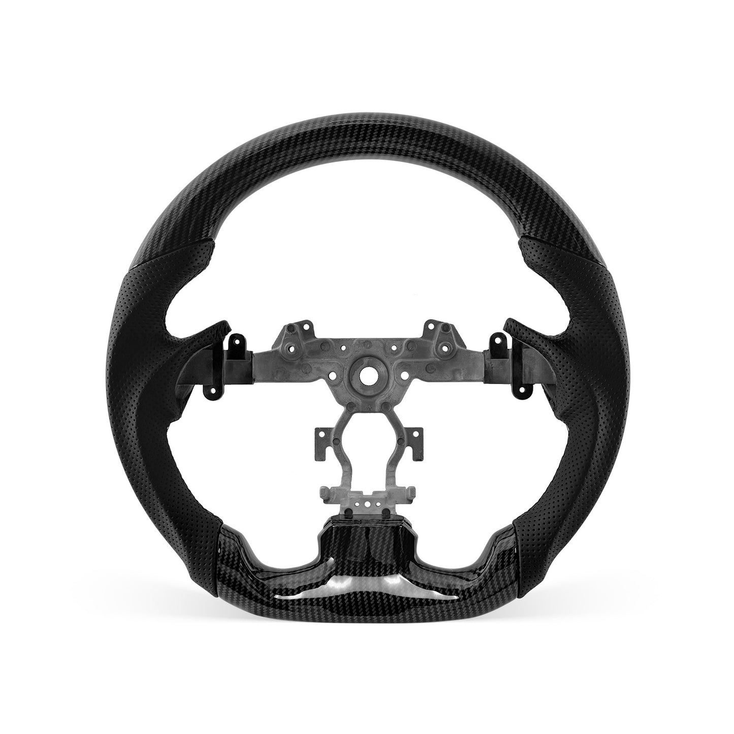 Infiniti G37 2008-2015 steering wheel, Style 04 · HYDRO-DIP · Perforated Leather · Universal Paddle Compatibility
