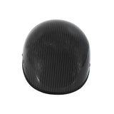 THETEN Gloss Carbon Fiber Half Helmet, German Style Open Face Motorcycle Helmet for Men and Women, Anti-Collision Scooter and Moped Helmet (XL)
