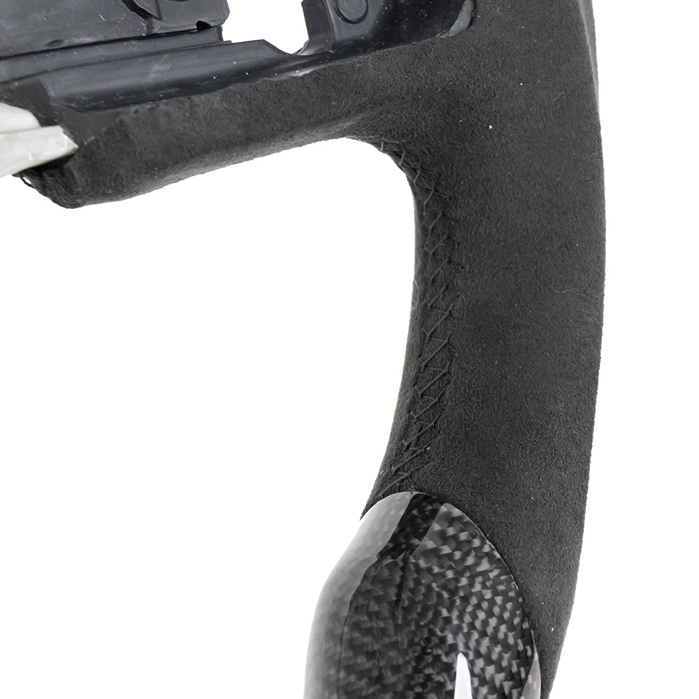 D-CARBON 2018+ Jeep Wrangler JL Steering Wheel In Gloss Carbon Fiber & Alcantara Grip