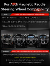 Carbon Fiber Magnetic Paddle Shifters For Audi B9