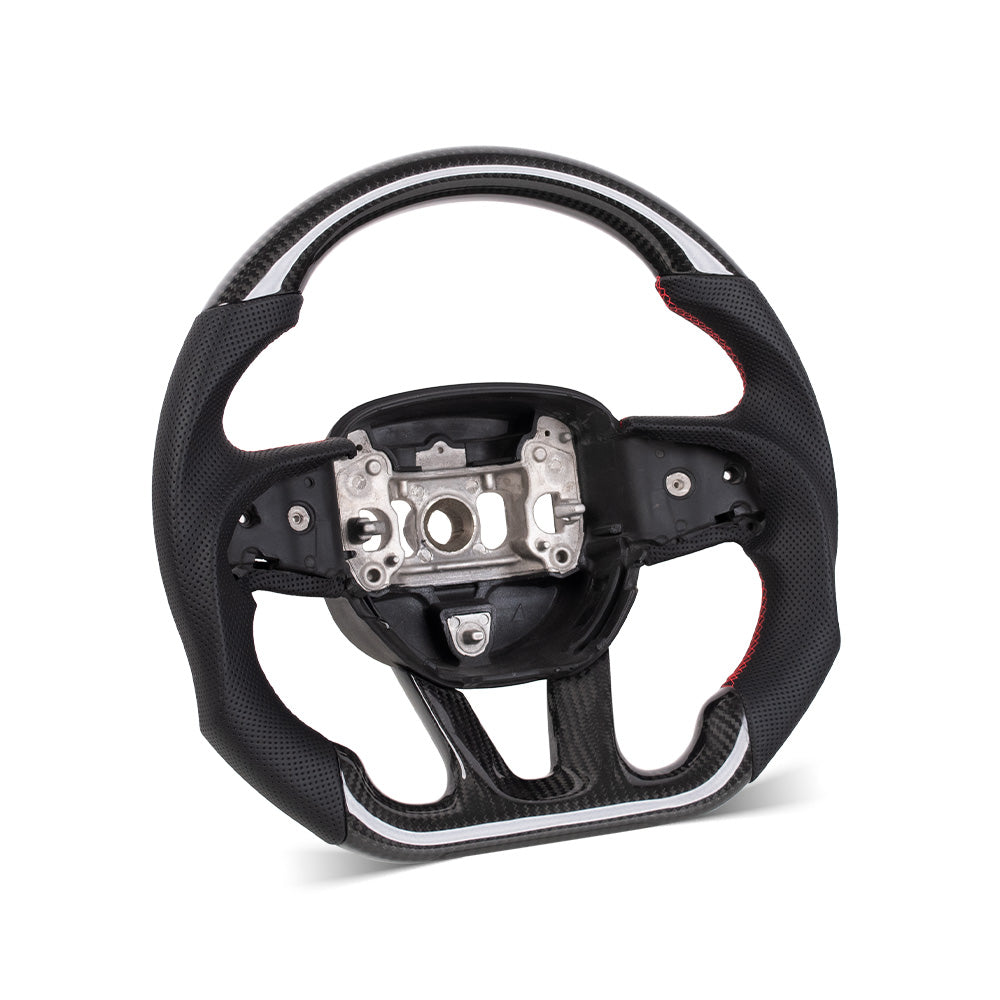 D-CARBON 2015-2023 DODGE CHARGER CARBON FIBER STEERING WHEEL CUSTOMIZATION