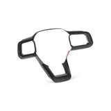 THETEN 2024+ MUSTANG STEERING WHEEL BUTTON FRAME TRIM, BRIGHT FINISH 3K CARBON FIBER, ADHESIVE TYPE