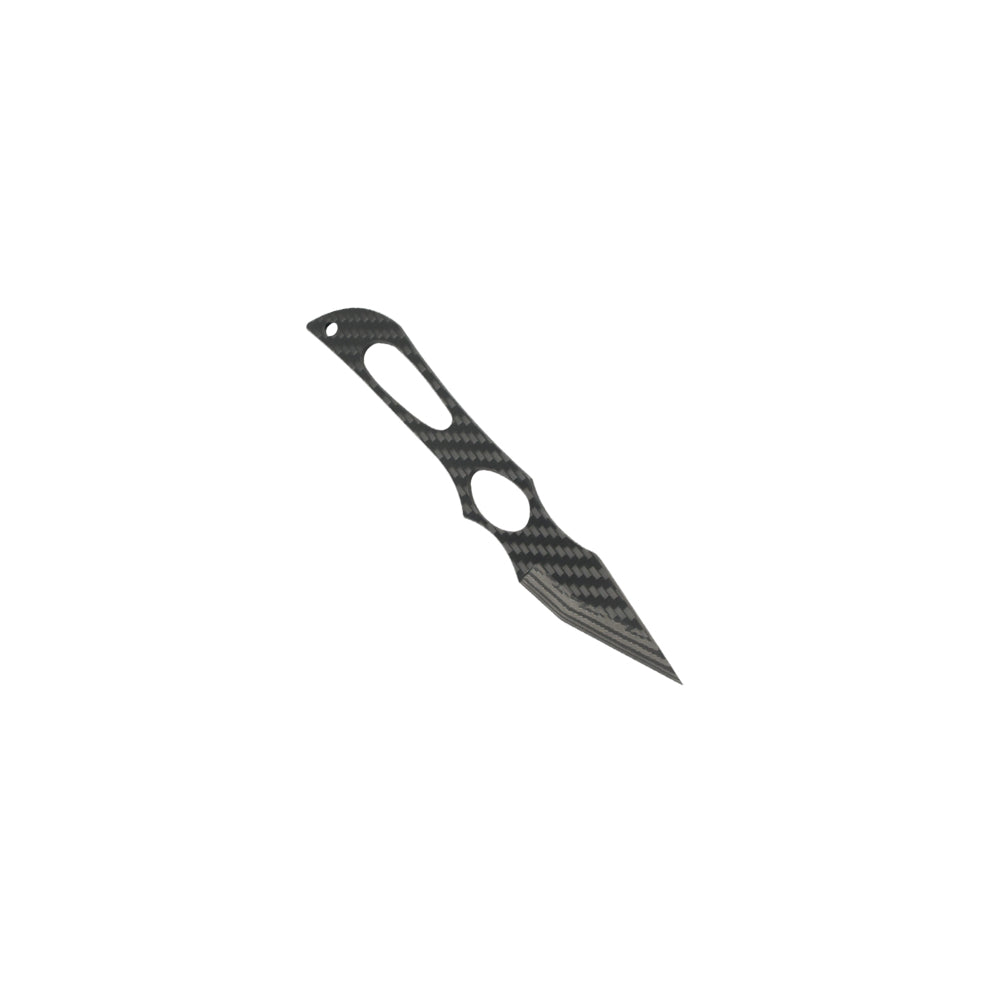THETEN 6.81"Pure Carbon Fiber EDC Fixed Blade Knife