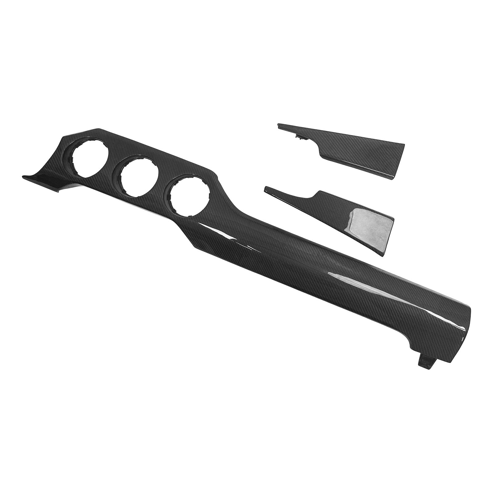 Mustang S550 Non Performance Pack 2015-2023 Carbon Fiber 3 Holes Dash Kit 4-Piece Set
