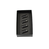 4 Pack Tire Valve Stem Caps – Metal and Carbon Fiber – Gunmetal Gray | TheTen Composites