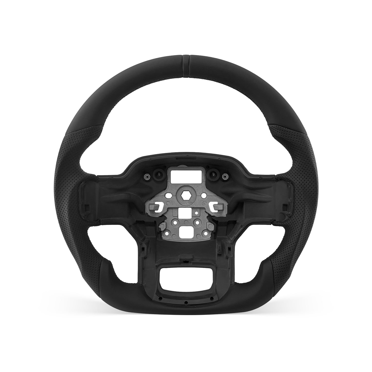 Ford F-150 2015-2020 steering wheel, Style 07 · Full Leather · Perforated Leather · Without Paddle Opening