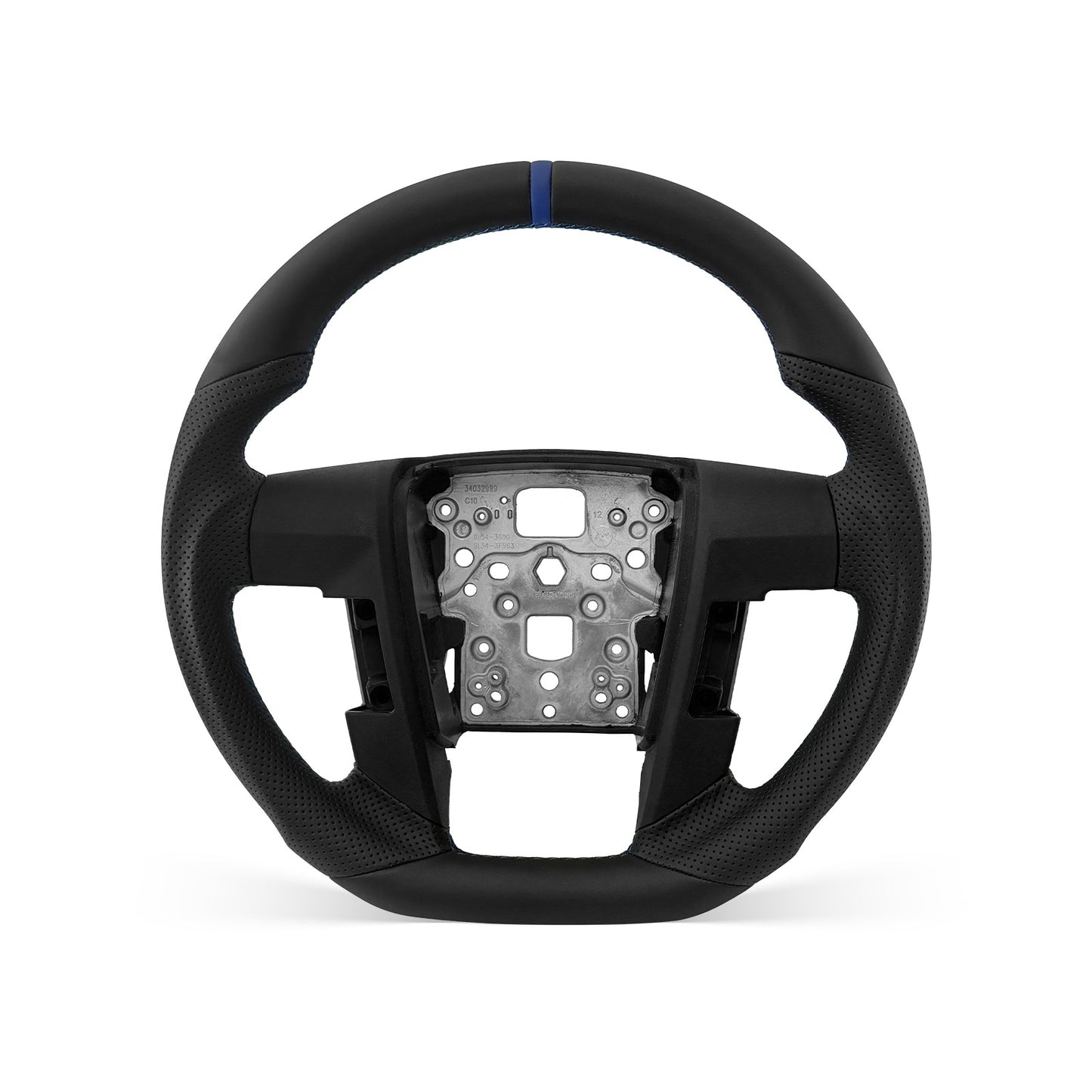 Ford F-150 2009-2014 steering wheel, Style 05 · Full Leather · Perforated Leather · Without Paddle Opening