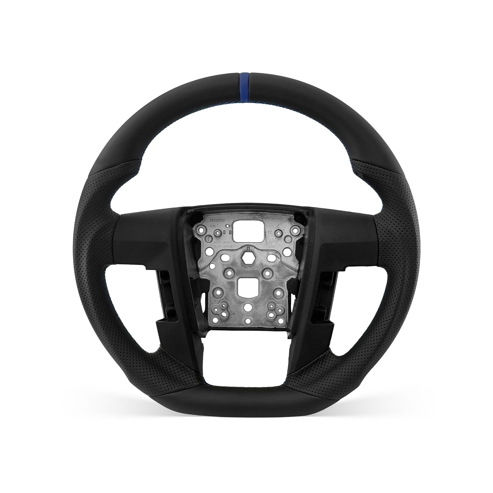 Ford F-150 2009-2014 steering wheel, Style 05 · Full Leather · Perforated Leather · Without Paddle Opening