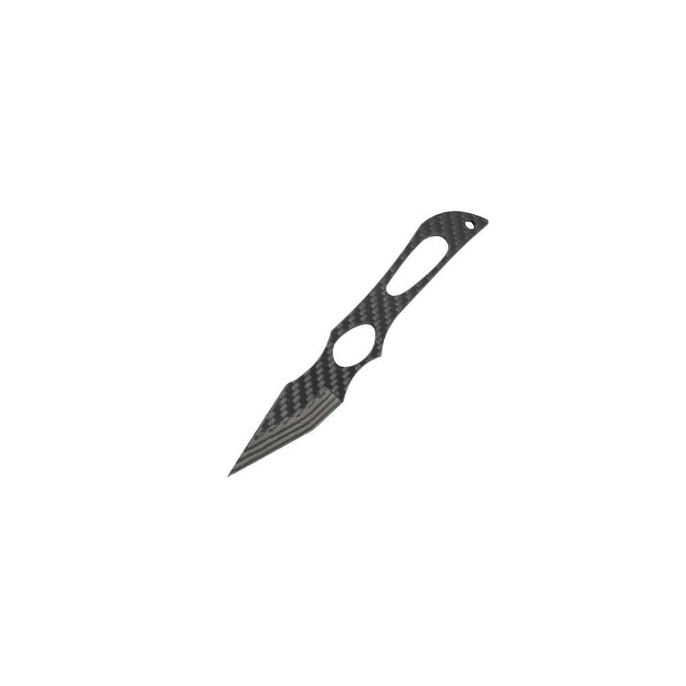 THETEN 6.81"Pure Carbon Fiber EDC Fixed Blade Knife
