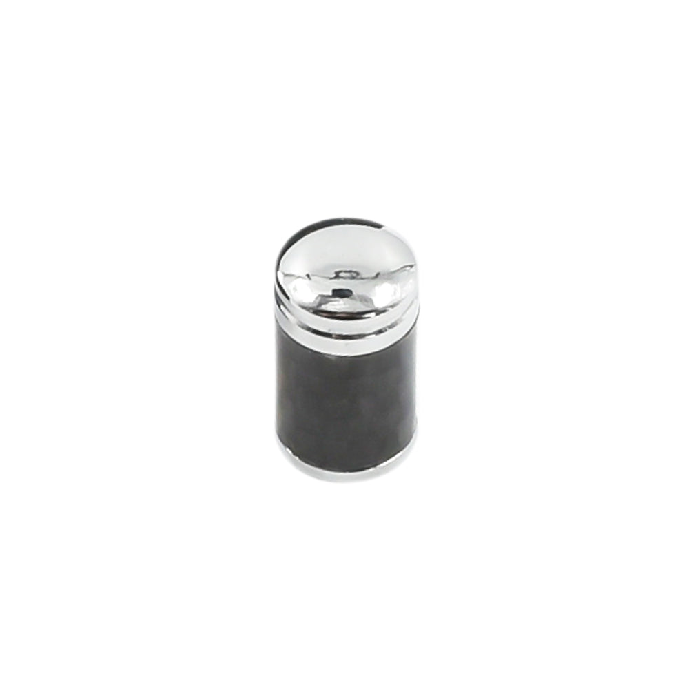 THETEN 4 PACK TIRE VALVE STEM CAP COVER,TIRE AIR CAPS METAL WITH CARBON FIBER,SILVER