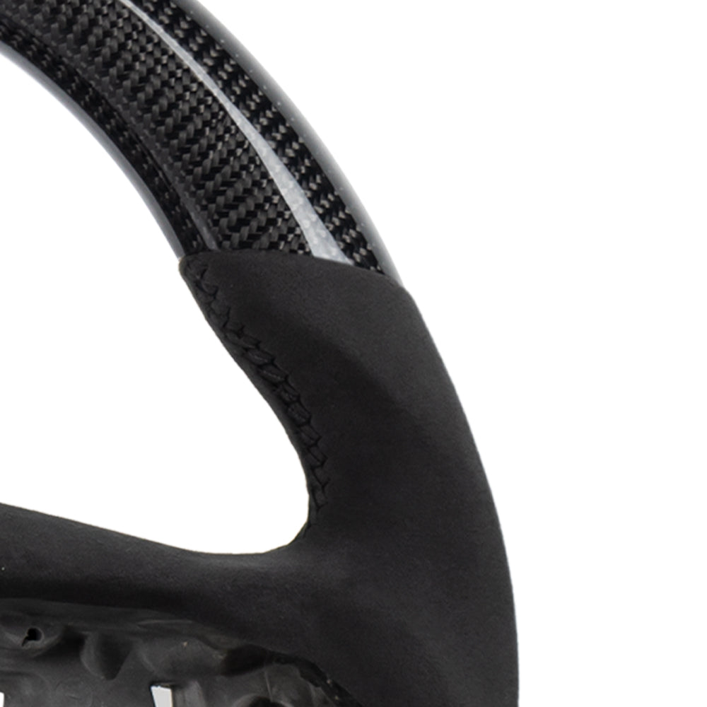 D-CARBON CADILLAC CT5 2020+ ALCANTARA CARBON FIBER STEERING WHEEL