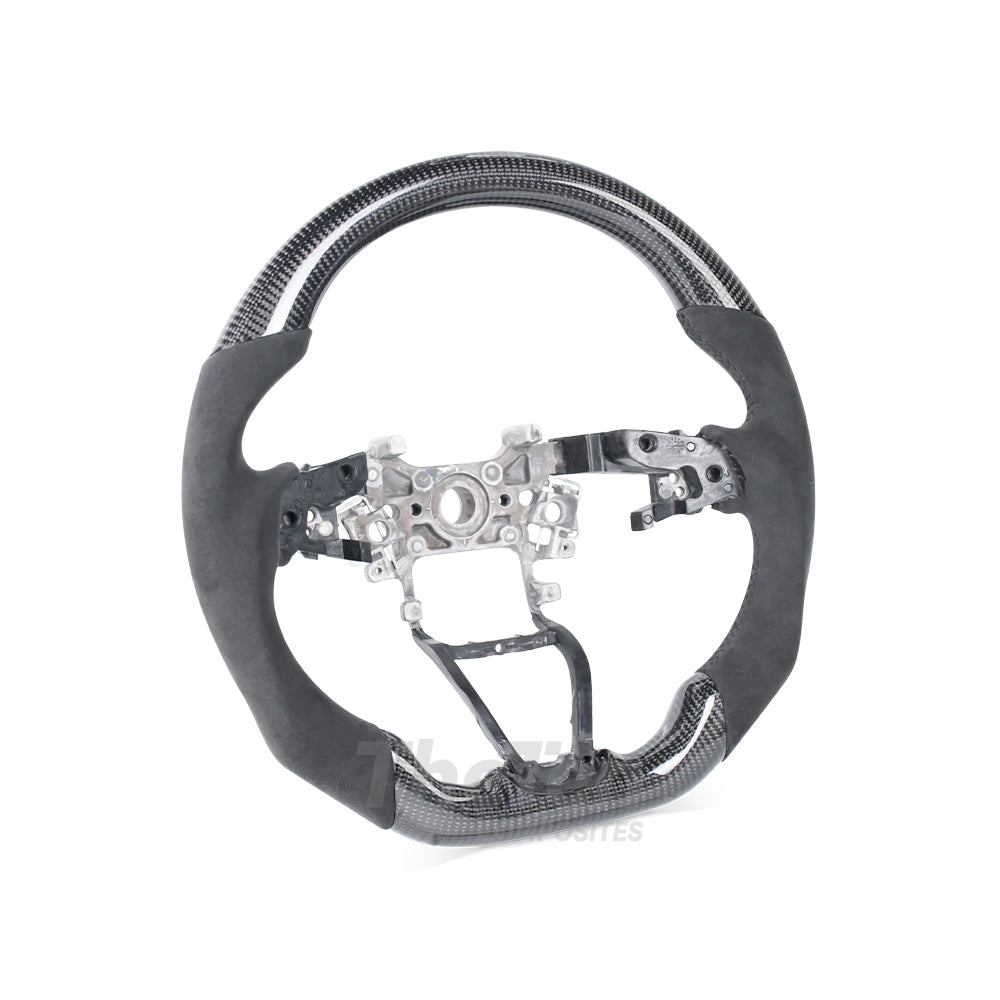D-CARBON HONDA 10TH GEN ACCORD CARBON FIBER ALCANTARA CUSTOM STEERING WHEEL
