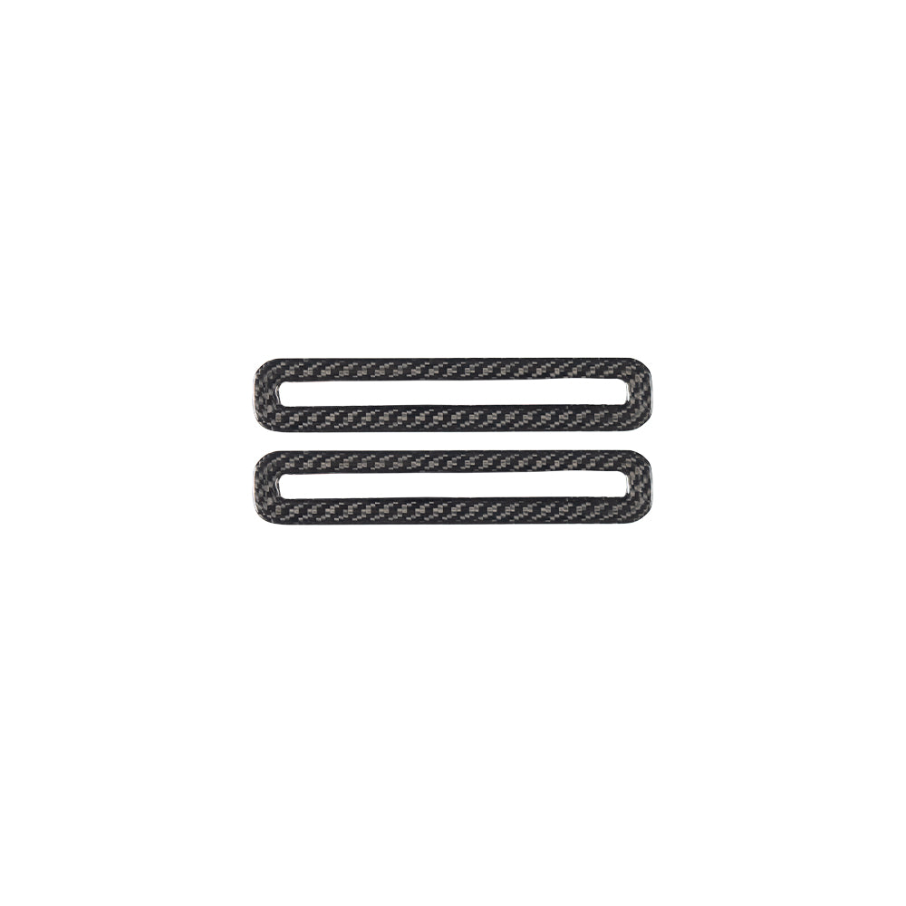 THETEN 2024+ MUSTANG DARK HORSE INTERIOR DOOR AIR OUTLET FRAME IN GLOSSY 3K CARBON FIBER （1 PAIR）